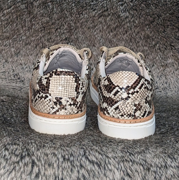 Zara Faux Python Lace Up Sneaker Women's 8 - Picture 5 of 12